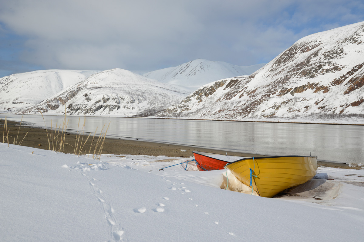 Mouth of Tana in winter